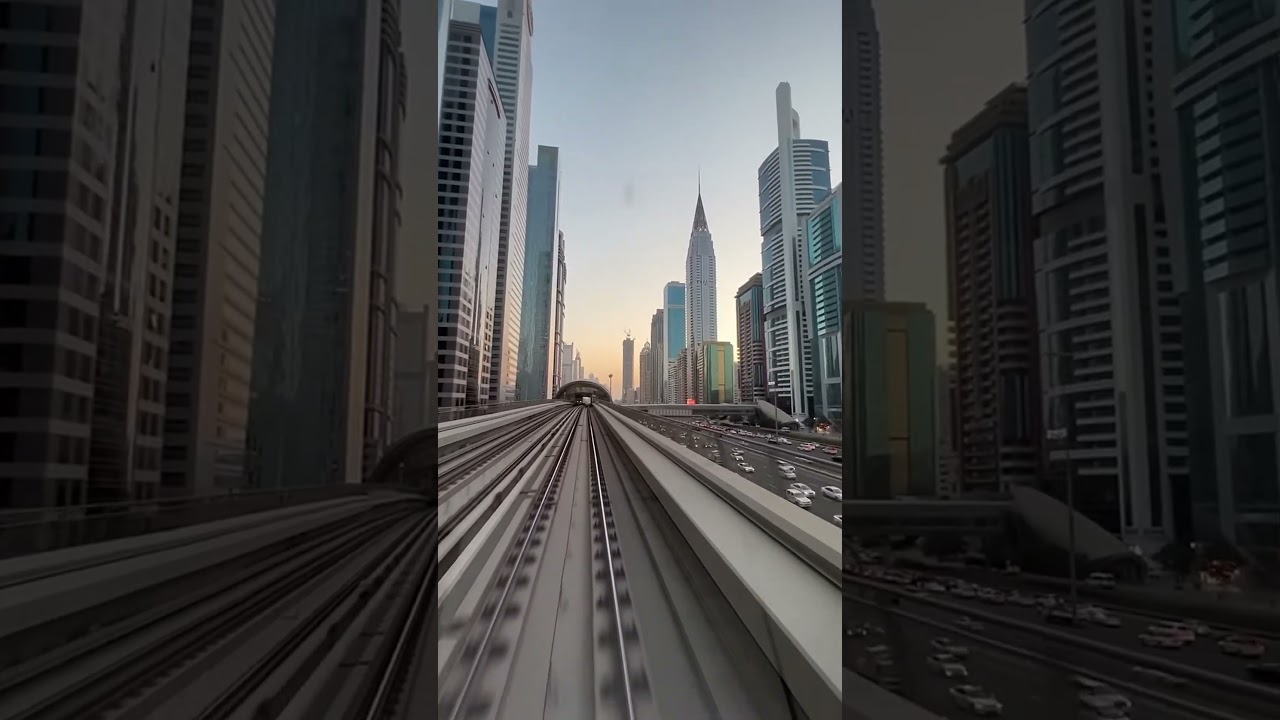 Dubai city view playing mwaki 