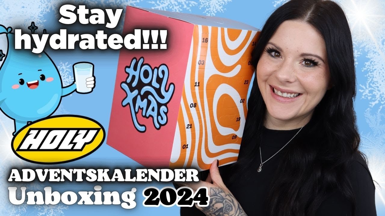 Stay hydrated 💦 Holy Probier Adventskalender 2024 Inhalt & Test