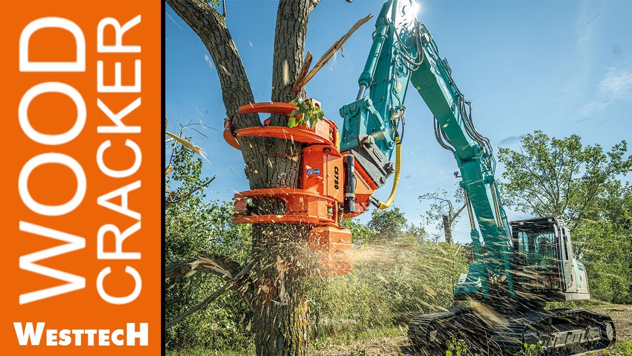 Woodcracker&reg; CS800 dualGrip: Sicherheitsbaumf&auml;llung mit der gro&szlig;en Greifers&auml;ge
