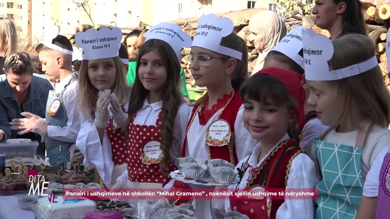 Panairi i ushqimeve në shkollën “Mihal Grameno” , nxënësit sjellin ushqime të ndryshme