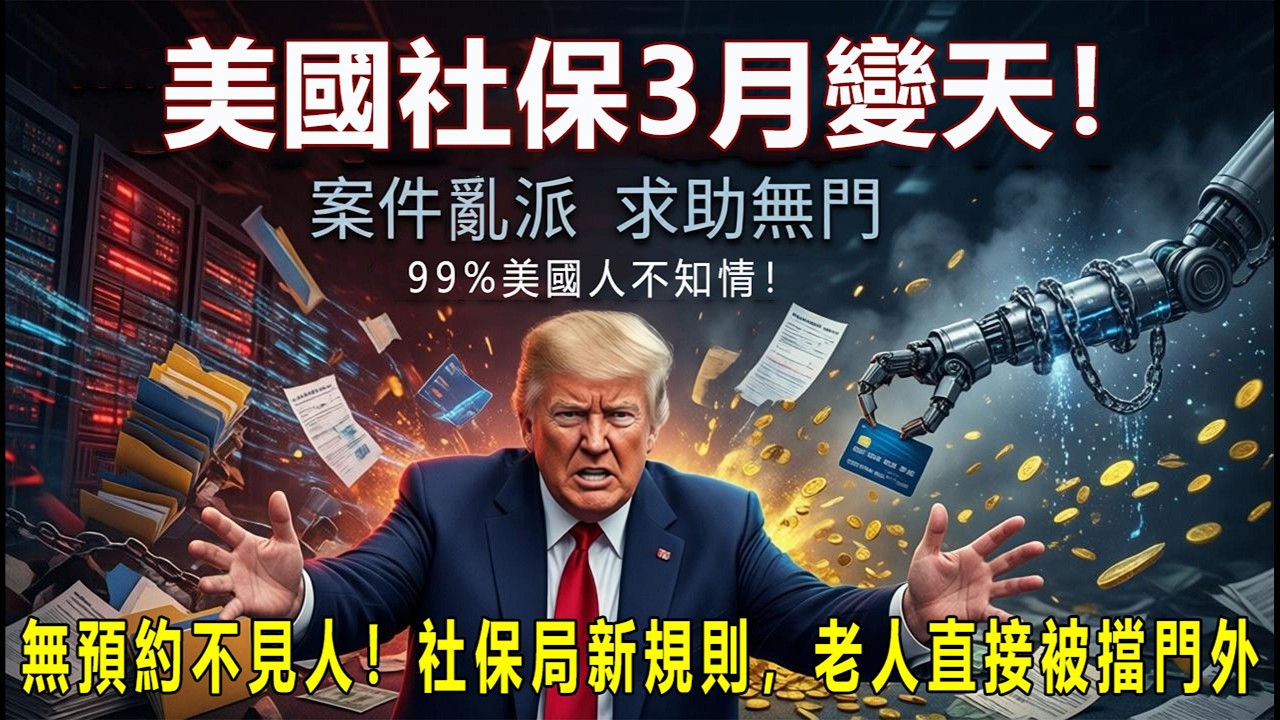 ⚠️美國社保3月變天！近百年最大改革，妳的醫保、退休金要被坑幾千刀？#移民政策 #綠卡 #美國生活 #美國華人