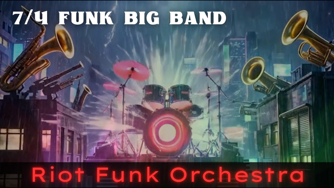 【Music for work and study】Riot Funk Orchestra | Aggressive Big Band Jazz Funk in 7/4