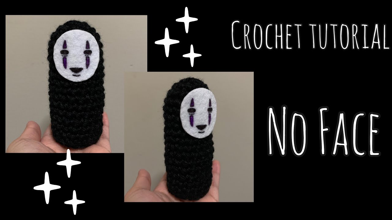 How to crochet mini No Face from Spirited Away