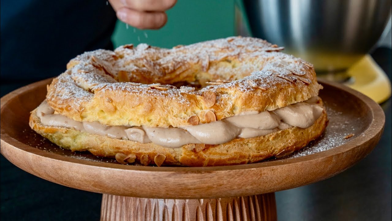 Mon Paris-Brest plus léger et bien praliné, avec pâte à choux facile