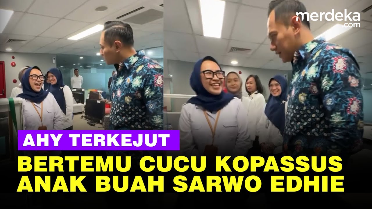 Momen AHY Terkejut Ketemu Cucu Kopassus Kakeknya Bekas Anak Buah Sarwo Edhie di TNI AD