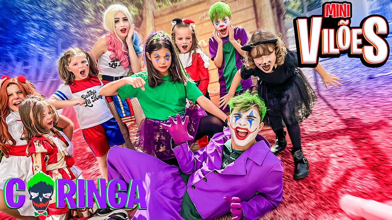 TODOS OS FILHOS DOS SUPER VILÕES SALVARAM O CORINGA ANTIGO DA FILHA DO CORINGA MALVADA! MINI VILÕES