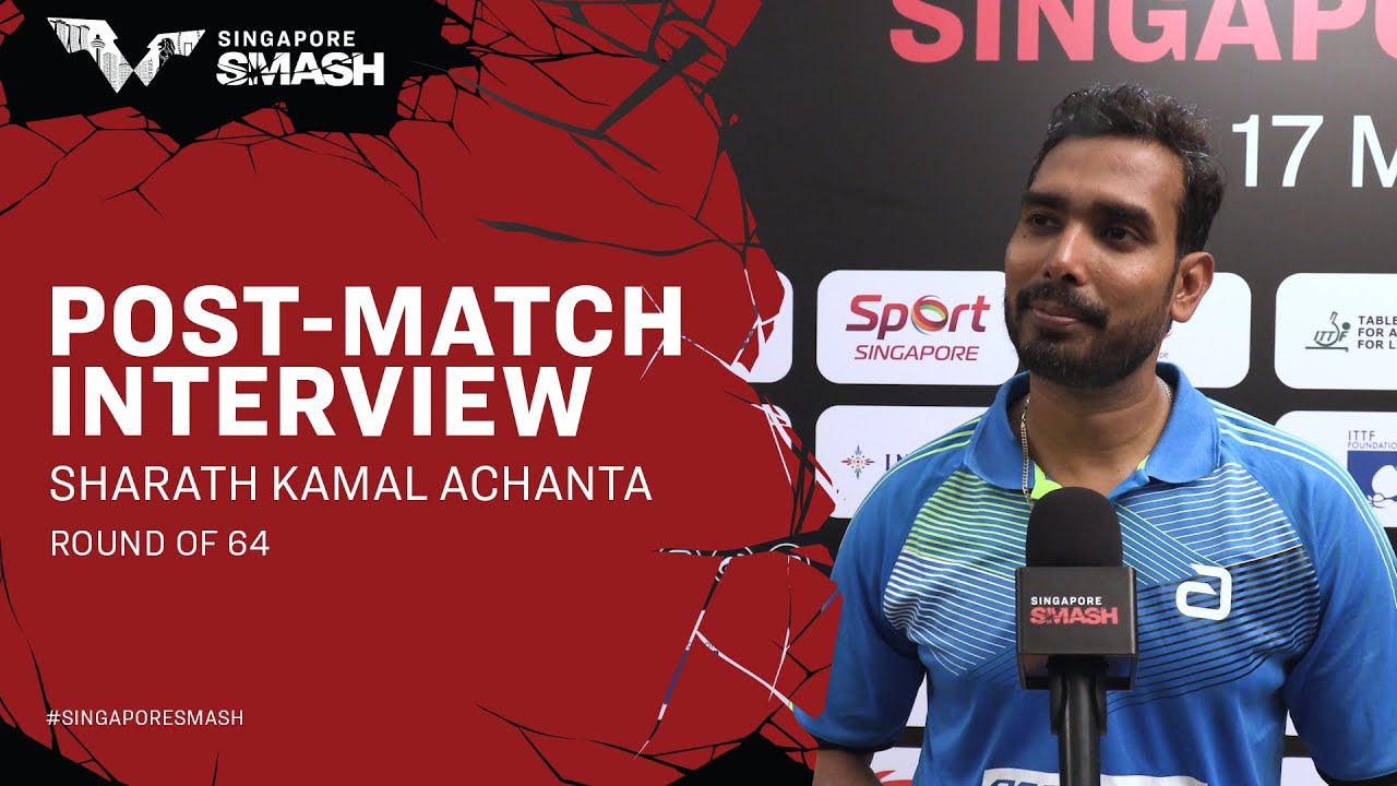 Sharath Kamal Achanta Post-Match Interview | Singapore Smash 2024