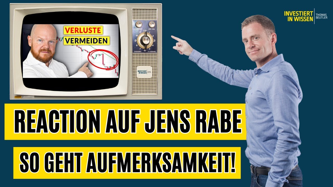 Was man aus Videos mit Jens Rabe lernen kann! Seine Aussage: 