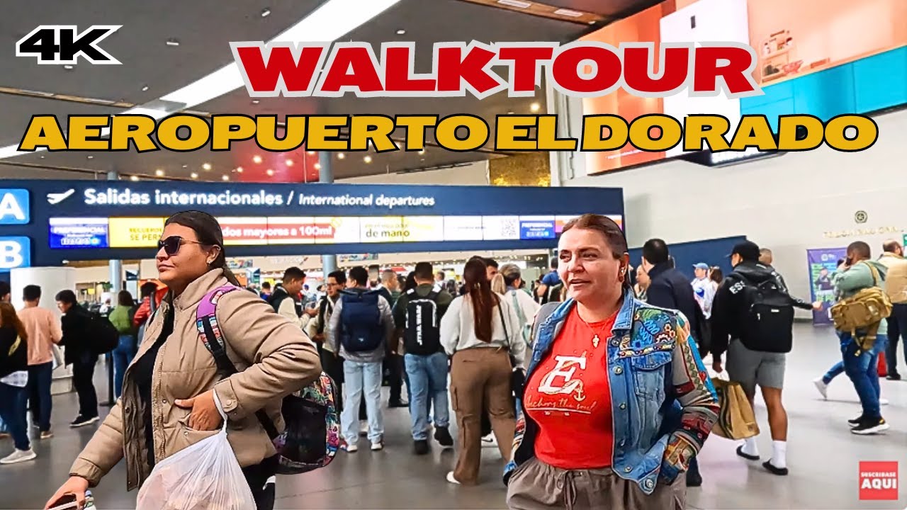 Walking Tour Aeropuerto el Dorado Bogotá Colombia | Mejor Aeropuerto de Latinoamérica 2024
