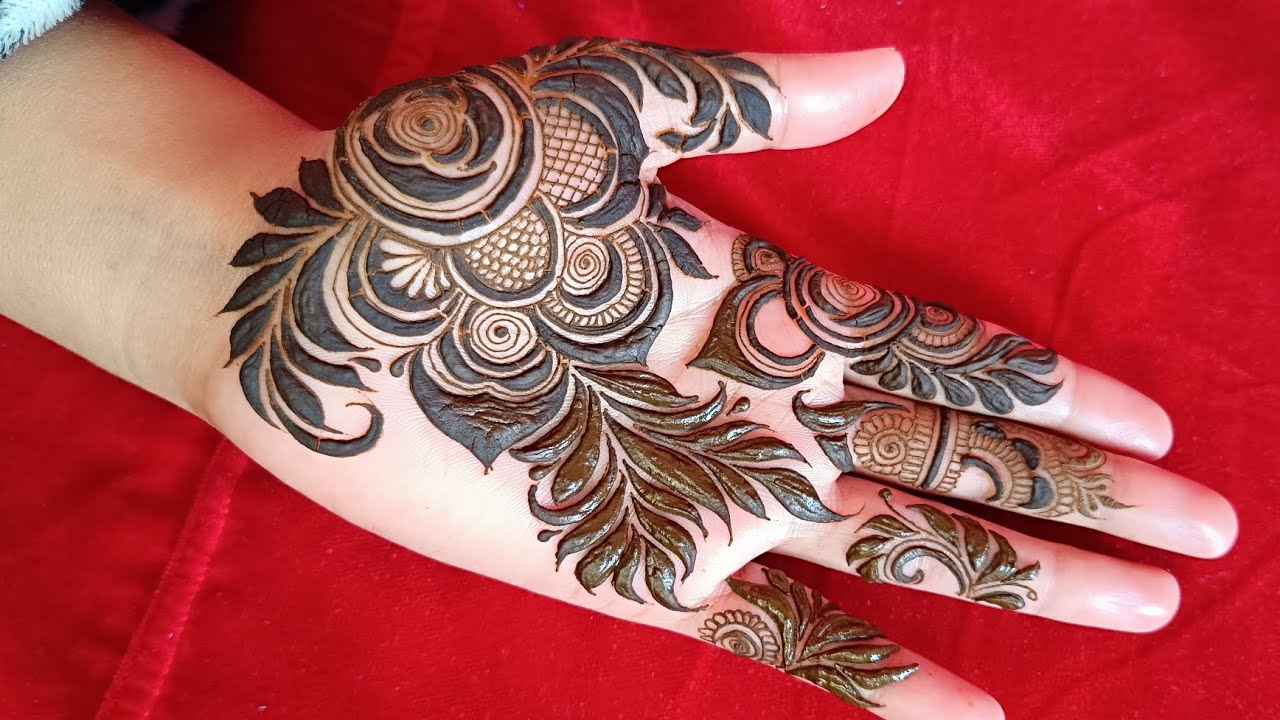 Beautiful Arabic Mehndi design | khafif Mehndi design | beautiful bold henna design | Mehndi Trendz 