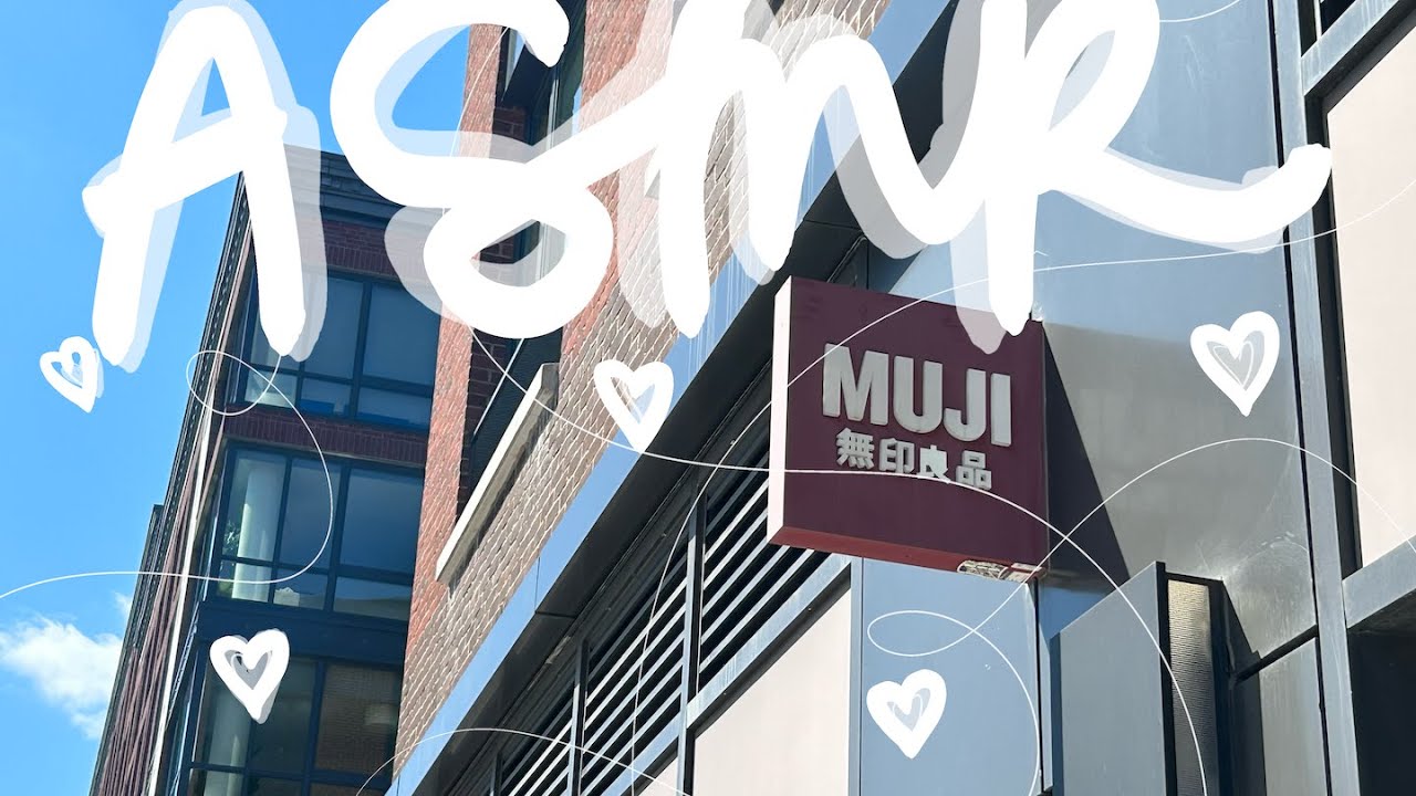 asmr in public: come to muji with me!!