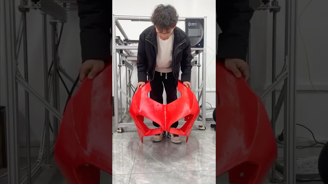 3D printed motorcycle fairing parts Dowell 3D Printer 