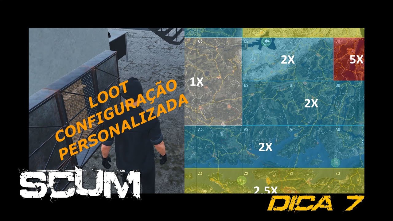 SCUM 0.95 - LOOT - CONFIGURAÇÃO PERSONALIZADA [LOOT - CUSTOM SETUP]