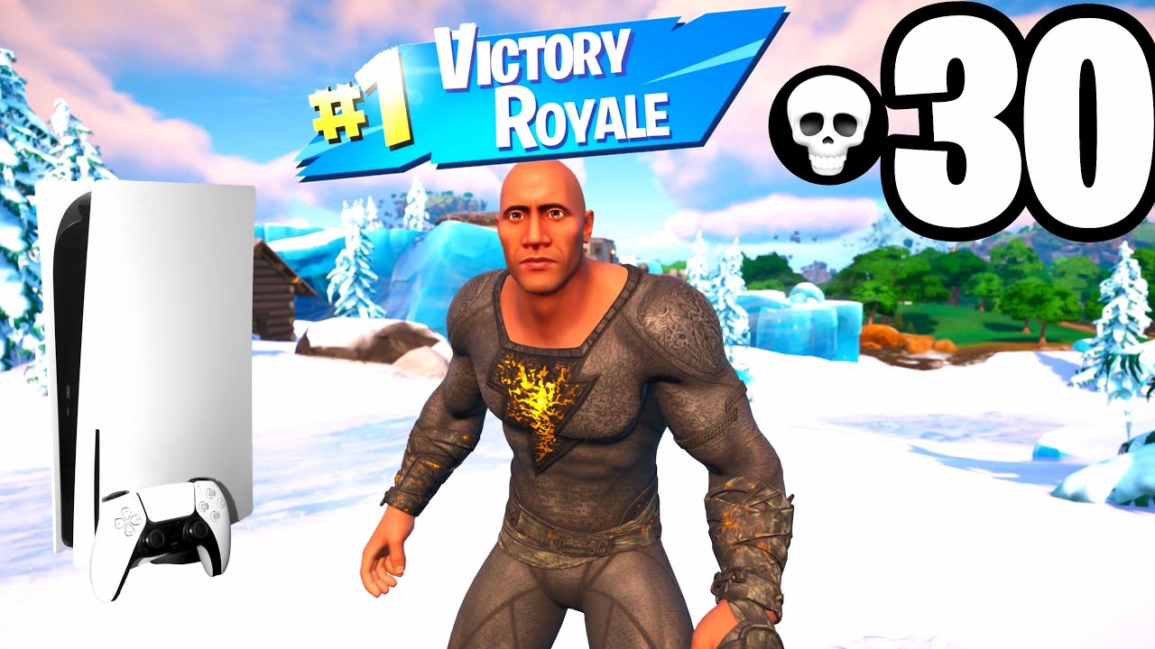 Black Adam Skin Gameplay: 30 Kill Zero Build Solo Squad Win in Fortnite Ch. 4, Season 3