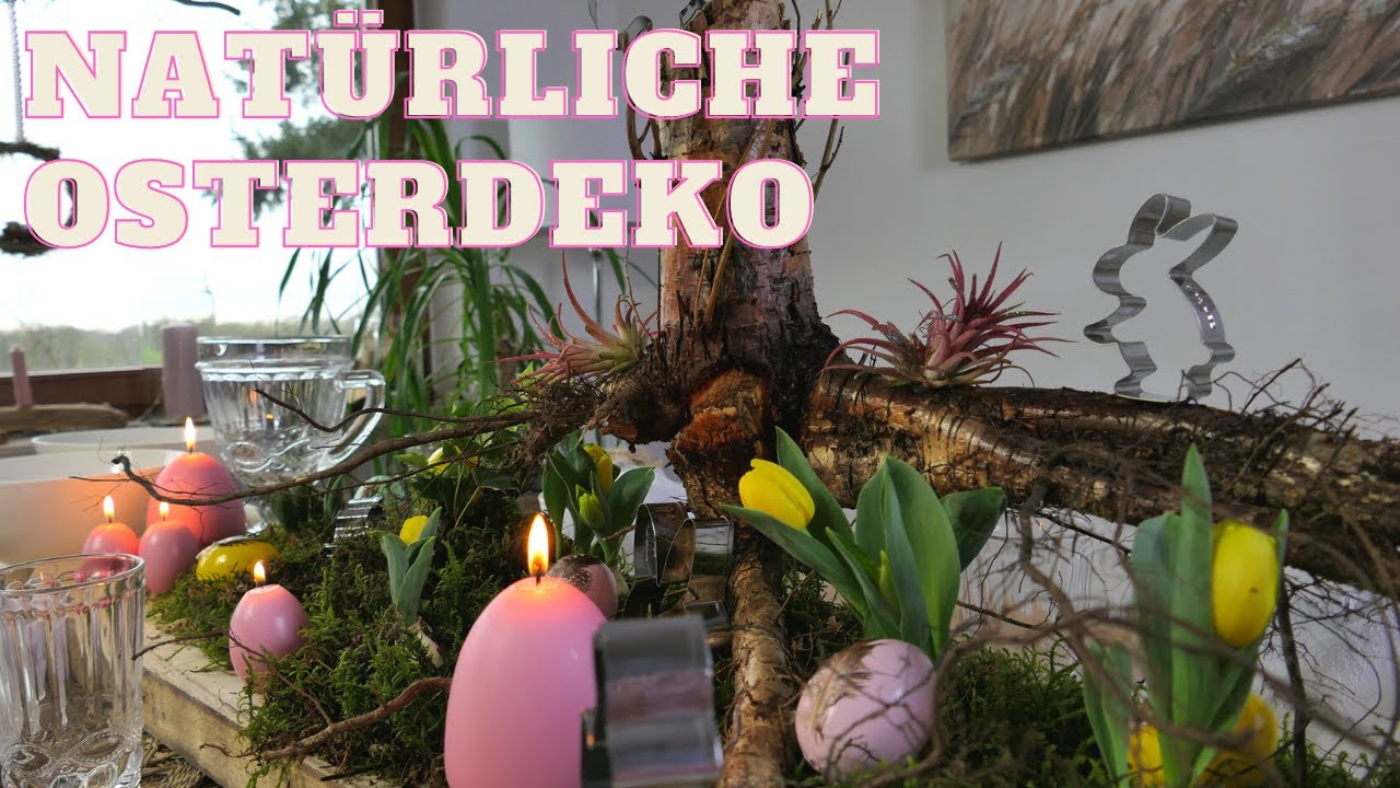 Unsere verrückte Oster Tischdeko | Baumwurzel auf dem Tisch | DIY Osterdeko mal ganz anders