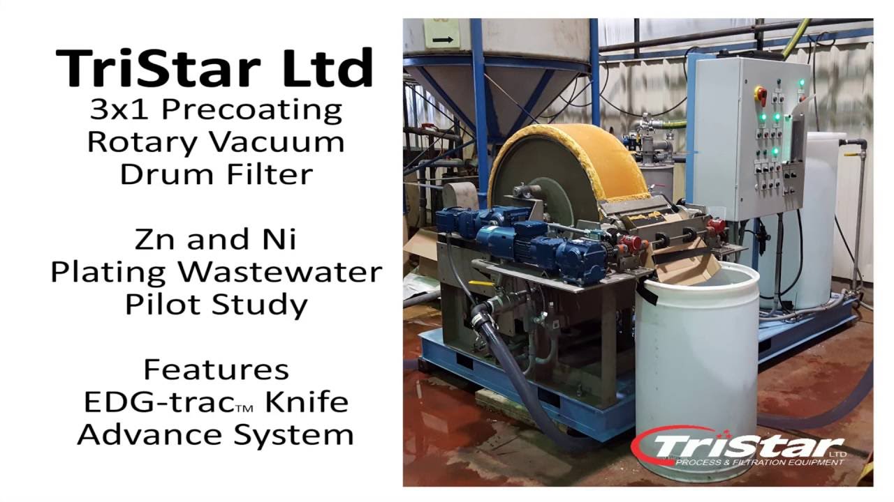 TriStar 3x1 Precoat Rotary Vacuum Drum Filter