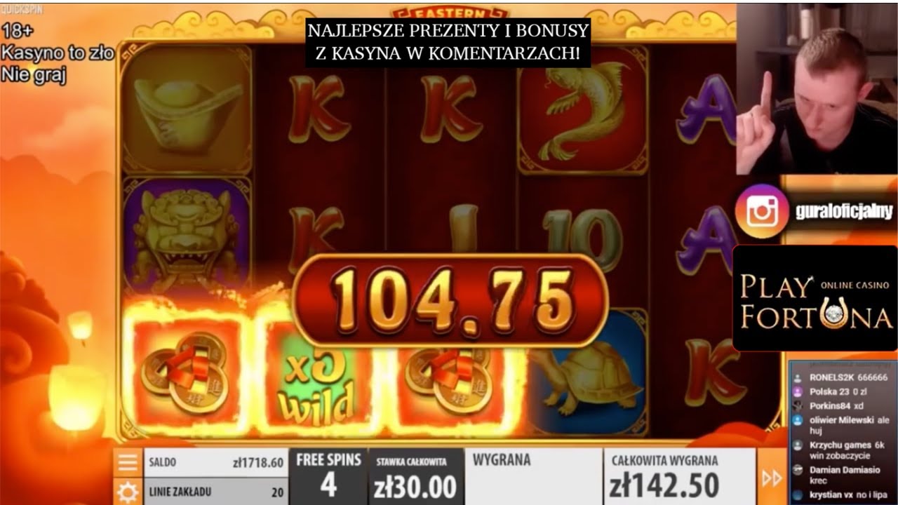 guralek obrabował automat Eastern Emeralds! Ogromne wygrane w kasynie online