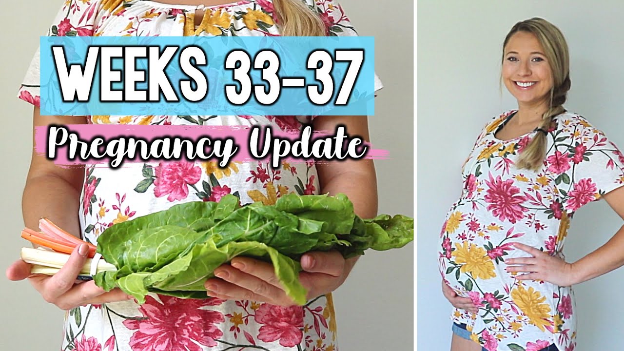 WEEKS 33-37 PREGNANCY UPDATE | Do I have to have a C-Section? | Jessica Elle