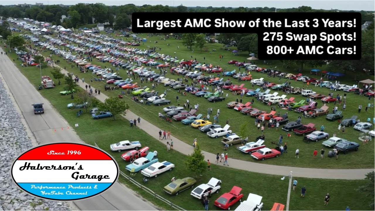 Kenosha AMC Homecoming Show 2025! Part 2 Fri-Sat Massive Car Show, Swap Meet, and the AMC Parade!
