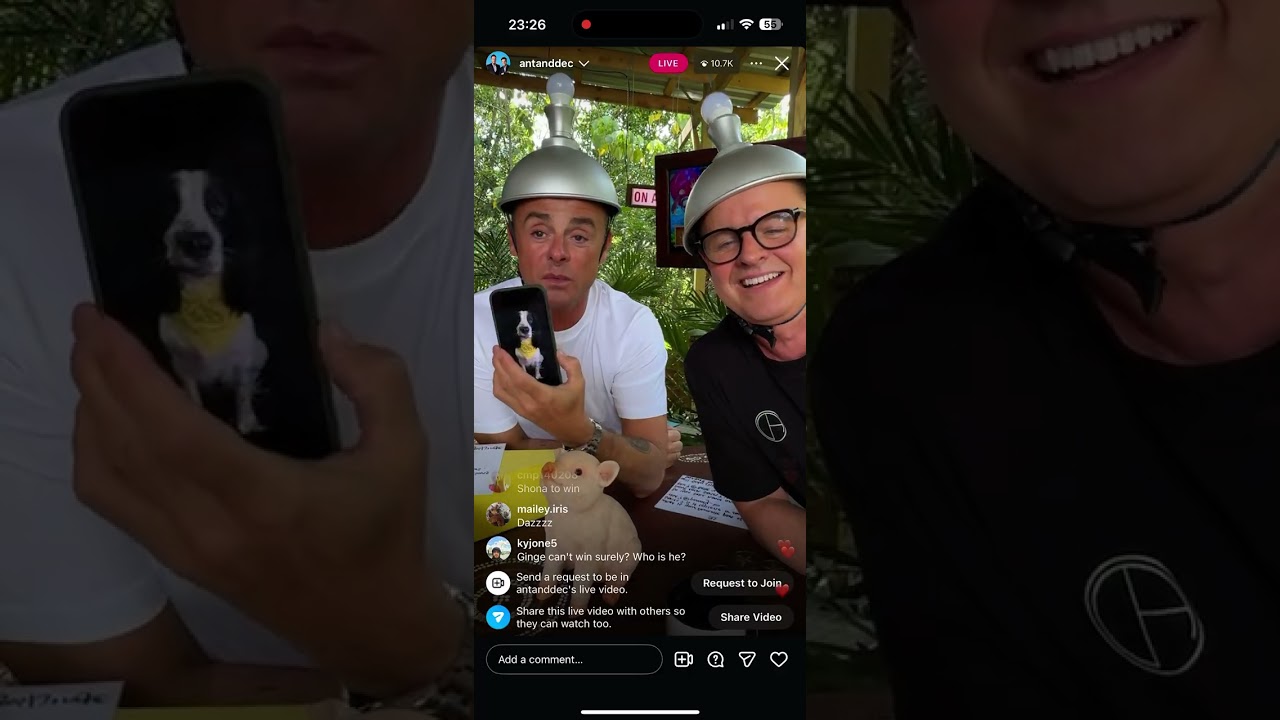 Ant and Dec Jungle Club 06/12/25 (прямой эфир в Instagram)