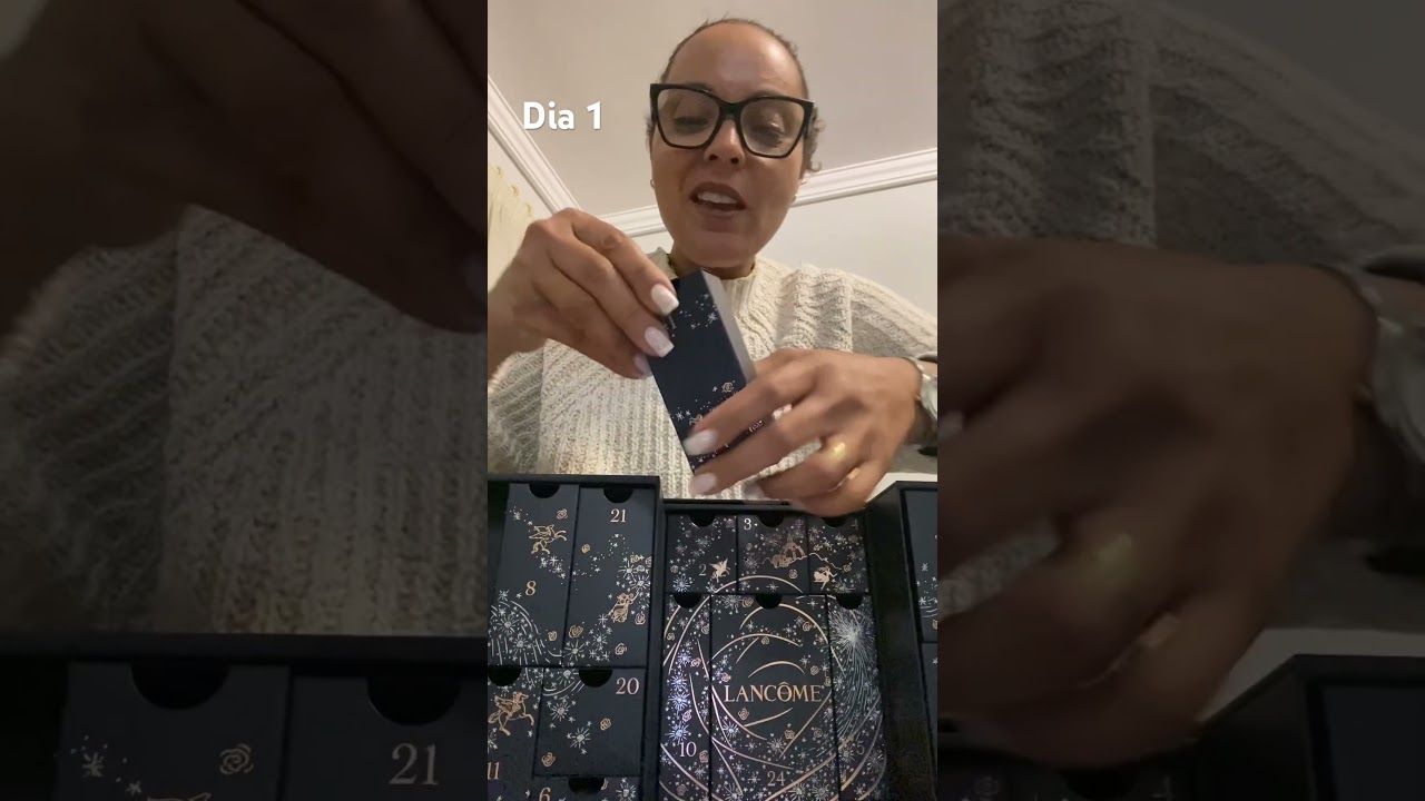 Dia 1: Calend&aacute;rio de advento da Lanc&ocirc;me🤩
