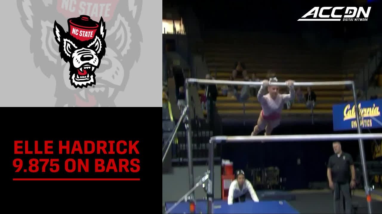 NC State's Elle Hadrick Ties For 1st  With 9.875 On Bars | 2026 ACC Gymnastics