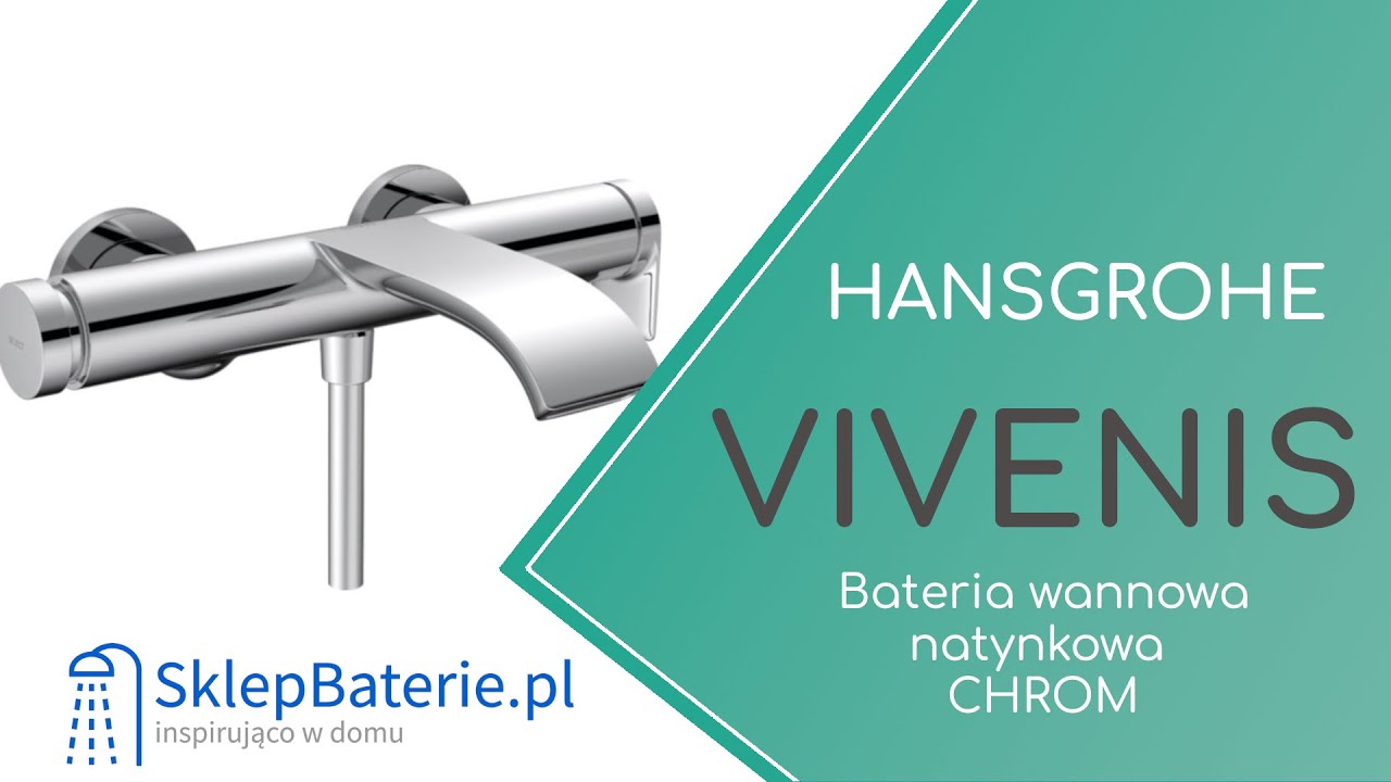 Vivenis Bateria wannowa do montażu natynkowego Chrom HANSGROHE 75420000 - SklepBaterie.pl