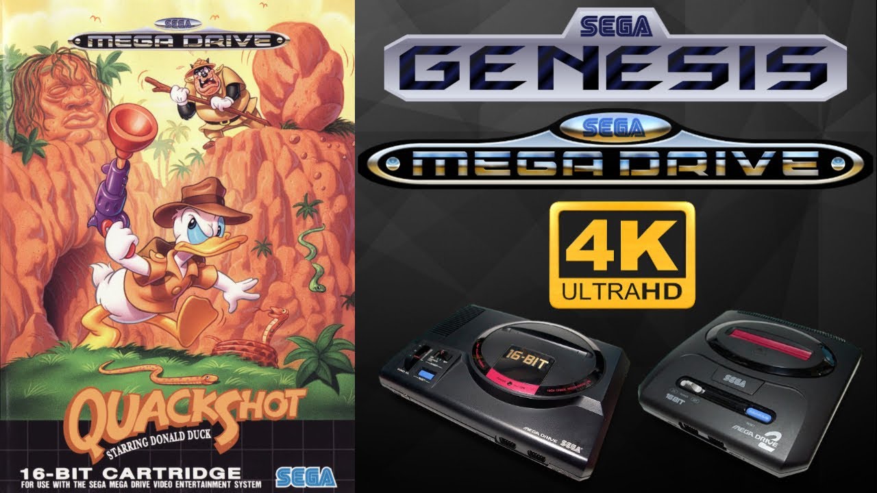QuackShot [SEGA GENESIS / MEGA DRIVE] Gameplay Walkthrough FULL GAME [4K60ᶠᵖˢ🔴]