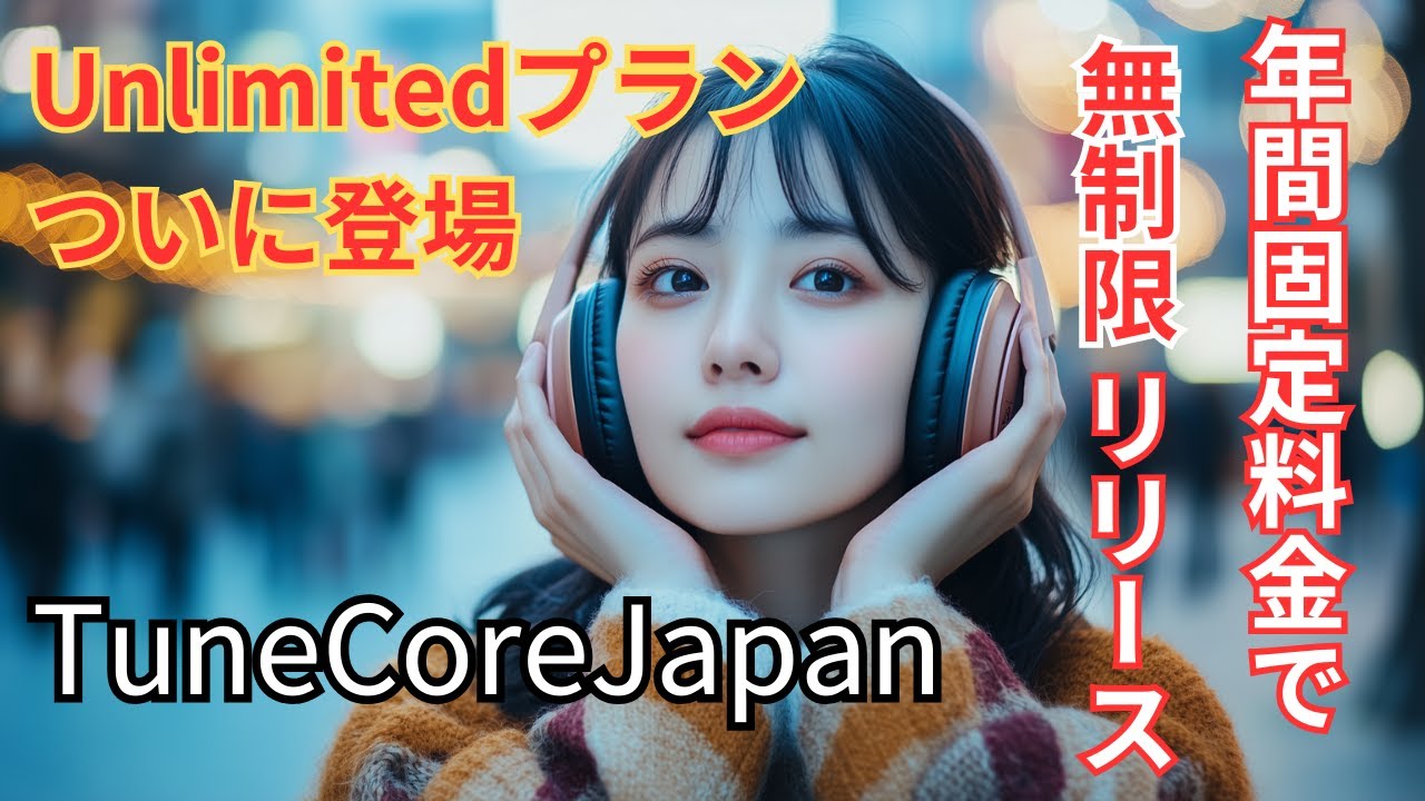 年間固定料金で無制限にリリースできるUnlimitedプランTuneCoreJapanからついに登場｜超初心者向け｜AI楽曲収益｜