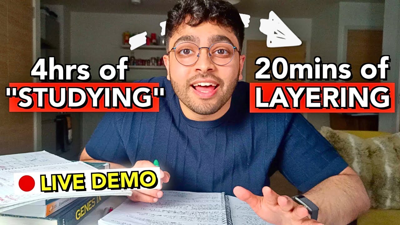 How to Make Perfect Notes to Study Effectively- The Layering Method (realistic guide live study)
