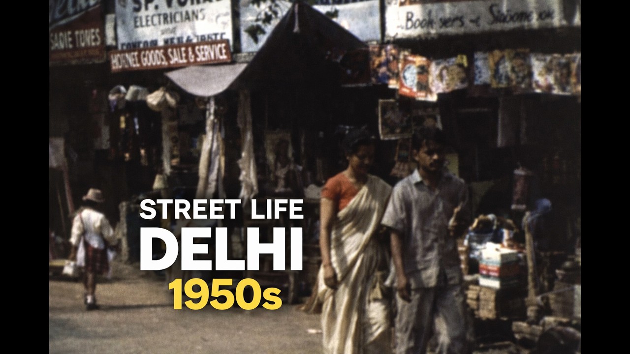 1950s Delhi, India | Vintage Archival Film of City Life & Culture