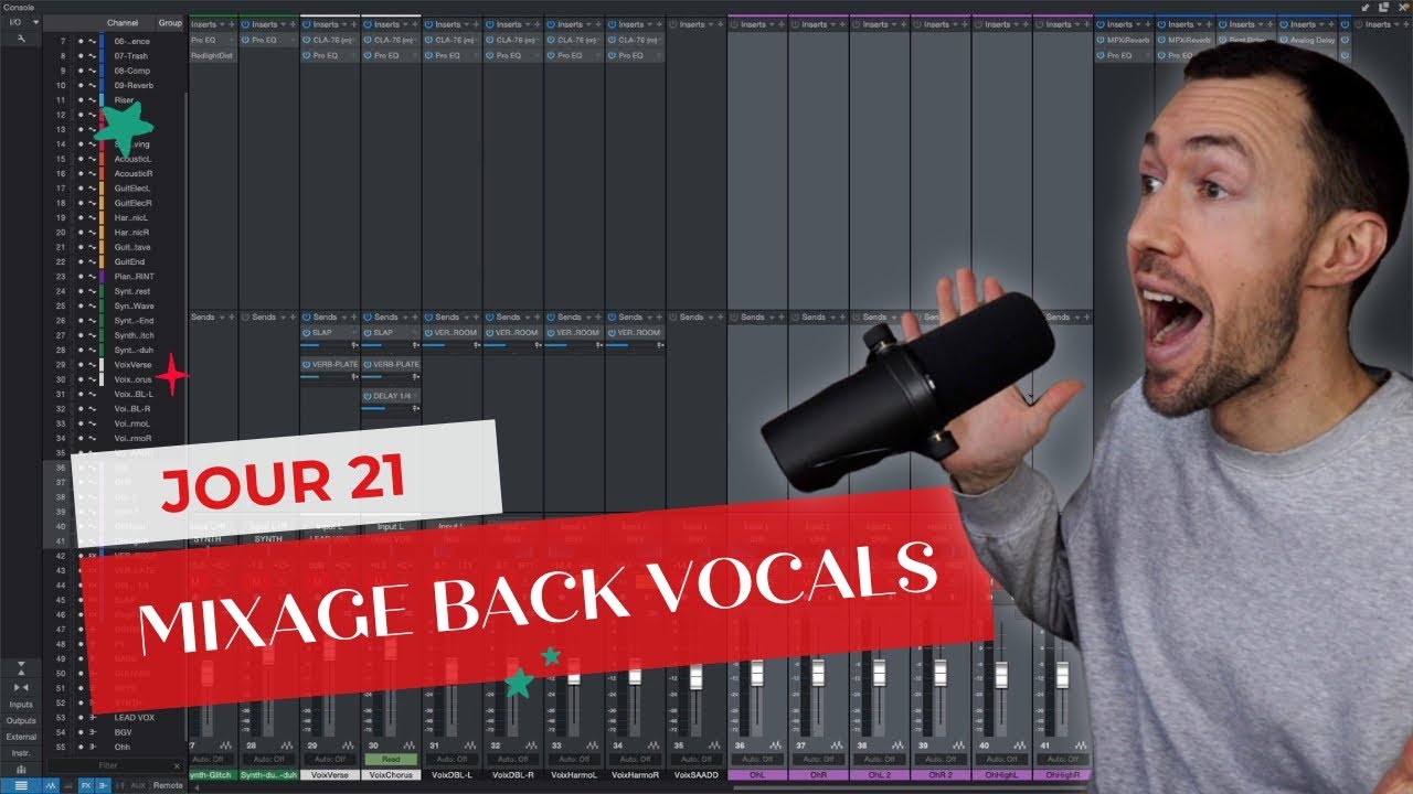 Mixer les back vocals : doubles, harmonies, ad libs | JOUR 21