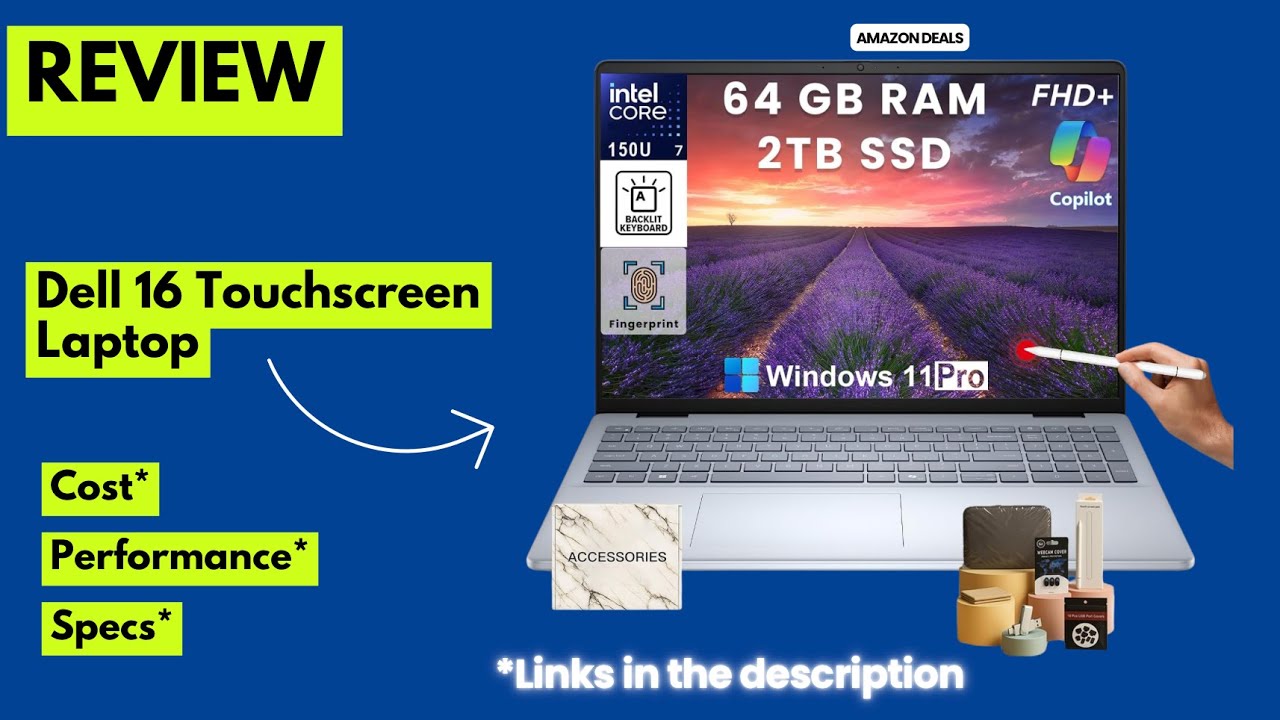 Dell 16 Touchscreen Laptop Review | Intel Core 7-150U, 64GB RAM, 2TB SSD | Best Business Laptop 2025