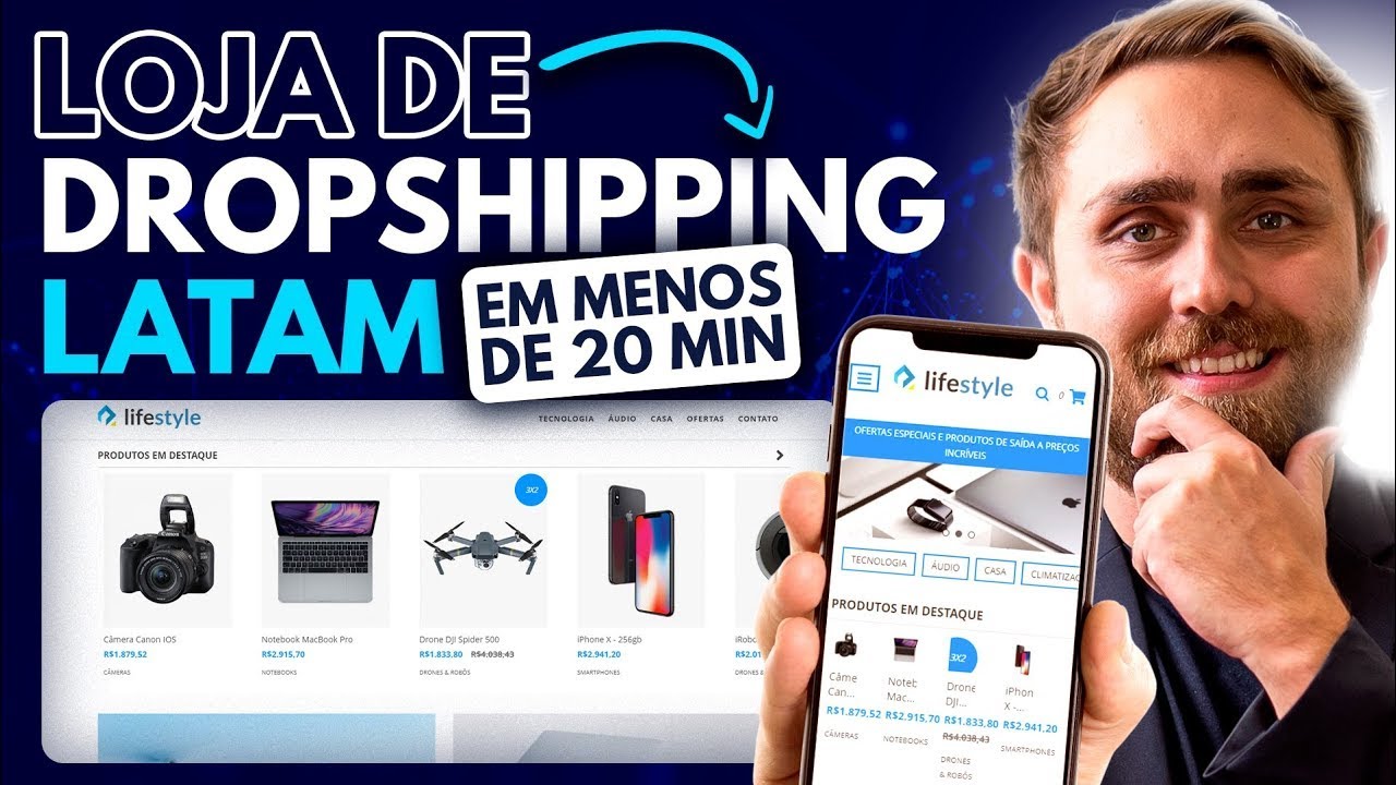 Crie uma Loja de Dropshipping LATAM Lucrativa do Zero em 20 Minutos