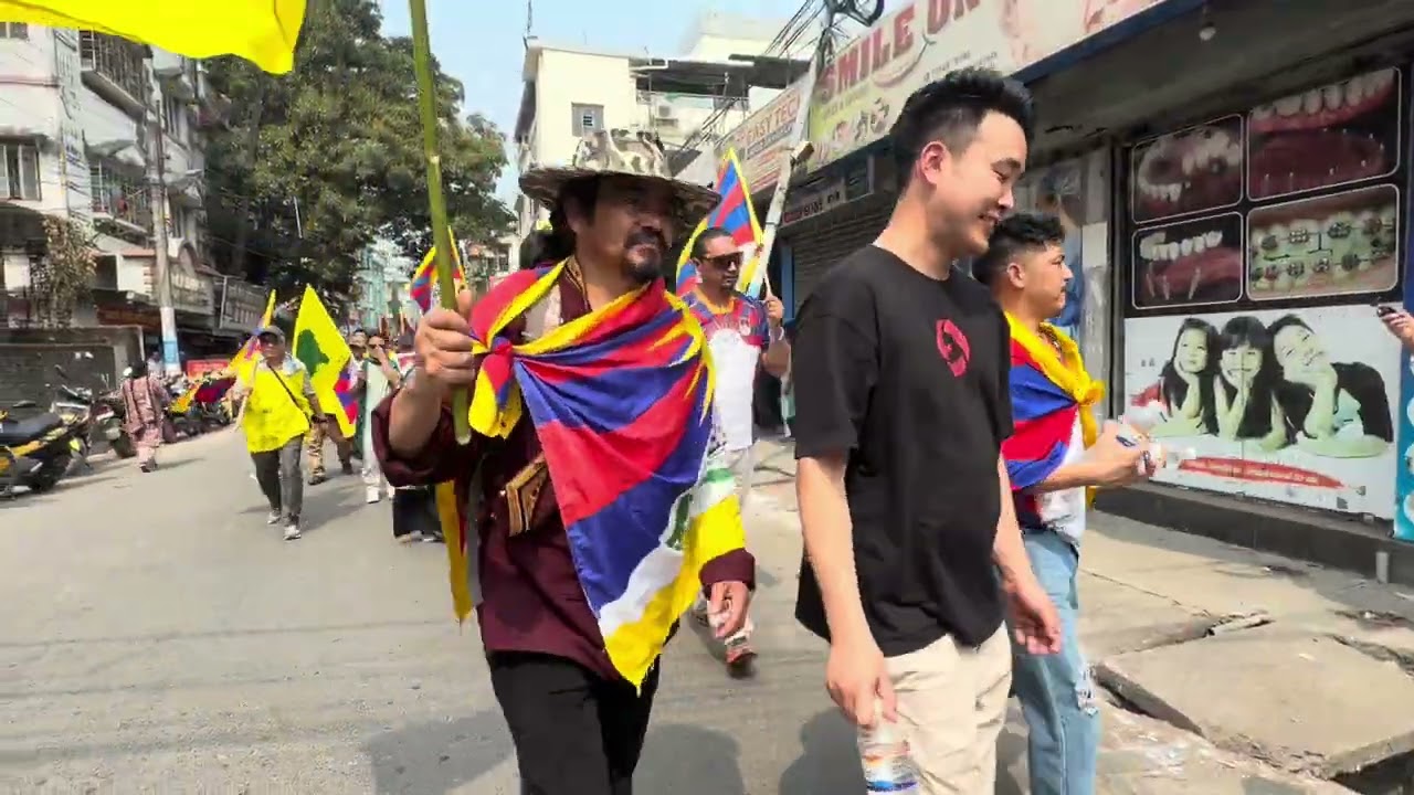 67th  march 10 Tibetan  National Uprising day at Siliguri #Obamatibet @gtk 2026 