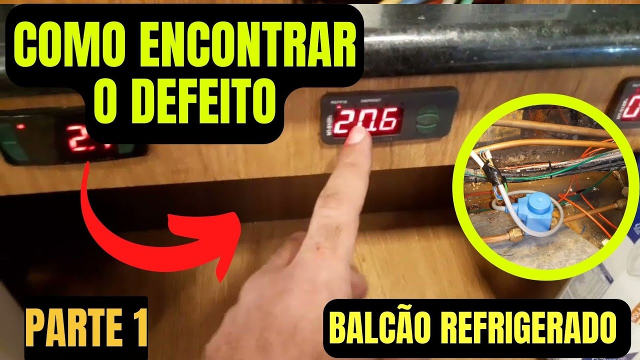 Como encontrar o Defeito no balcão refrigerado ( Refrigeração comercial)