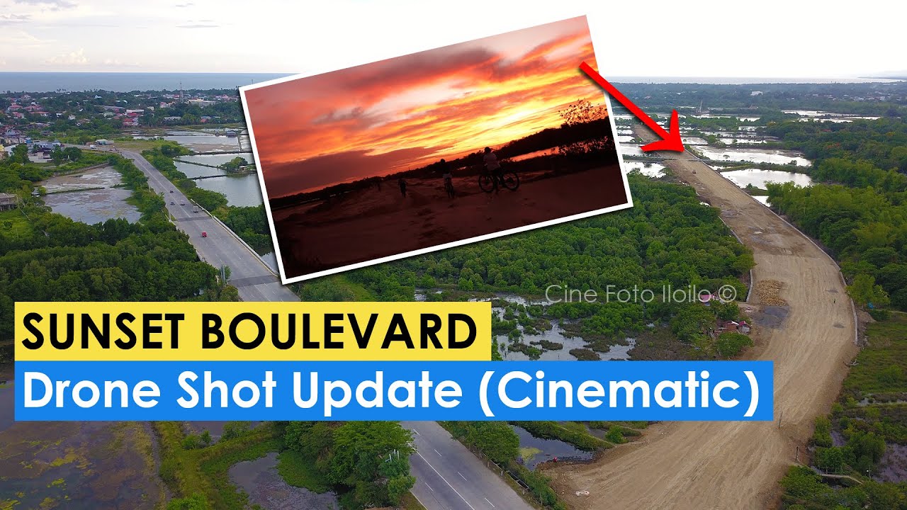 Iloilo City - Sunset Boulevard Update - Cinematic Drone Shot (05/18/2022)