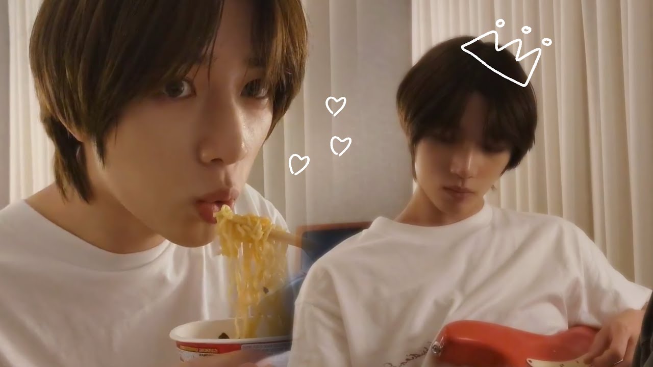 🍜Beomgyu ASMR & Playing Guitar🎸