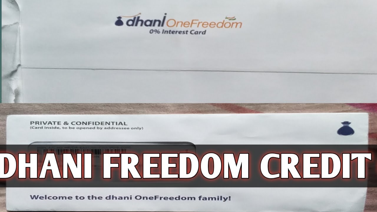 Dhani one freedom card . Credit card . Unboxing and review