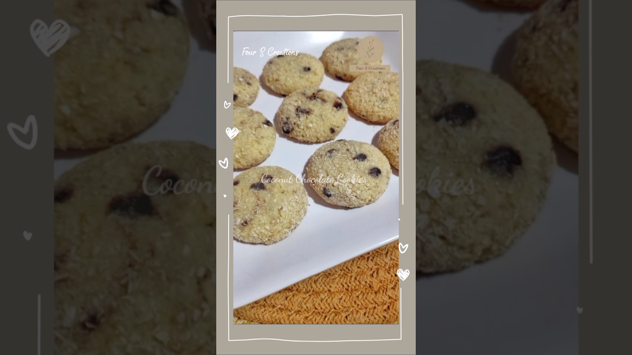 Coconut Chocolate Cookies 🥥🍫 Without Oven 🤎