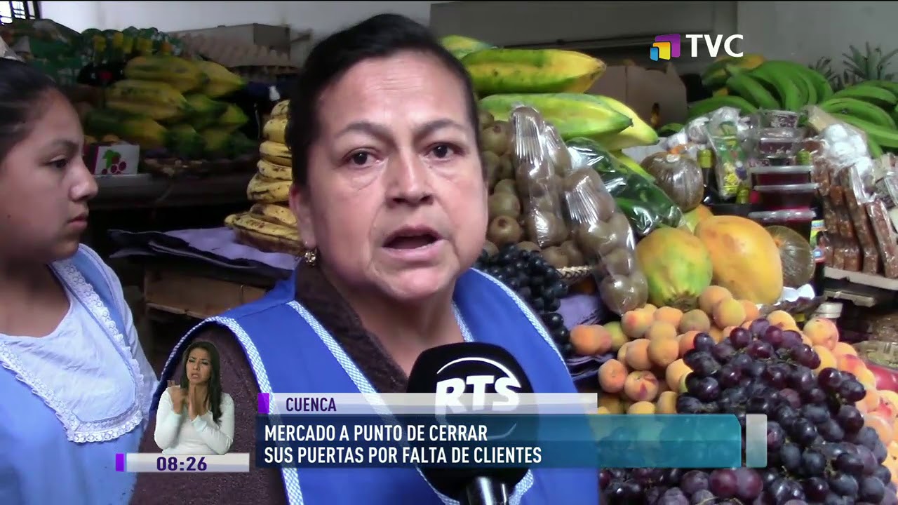 Mercado 9 de Octubre en Cuenca podría cerrar sus puertas por falta de clientes