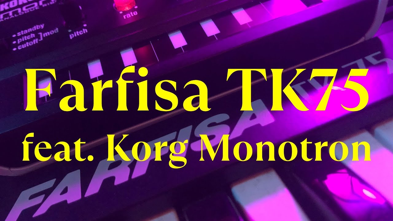 Farfisa TK75 feat. 2 Korg Monotron for channel - One Note Dance Rhythm Preset for Acid Christmas