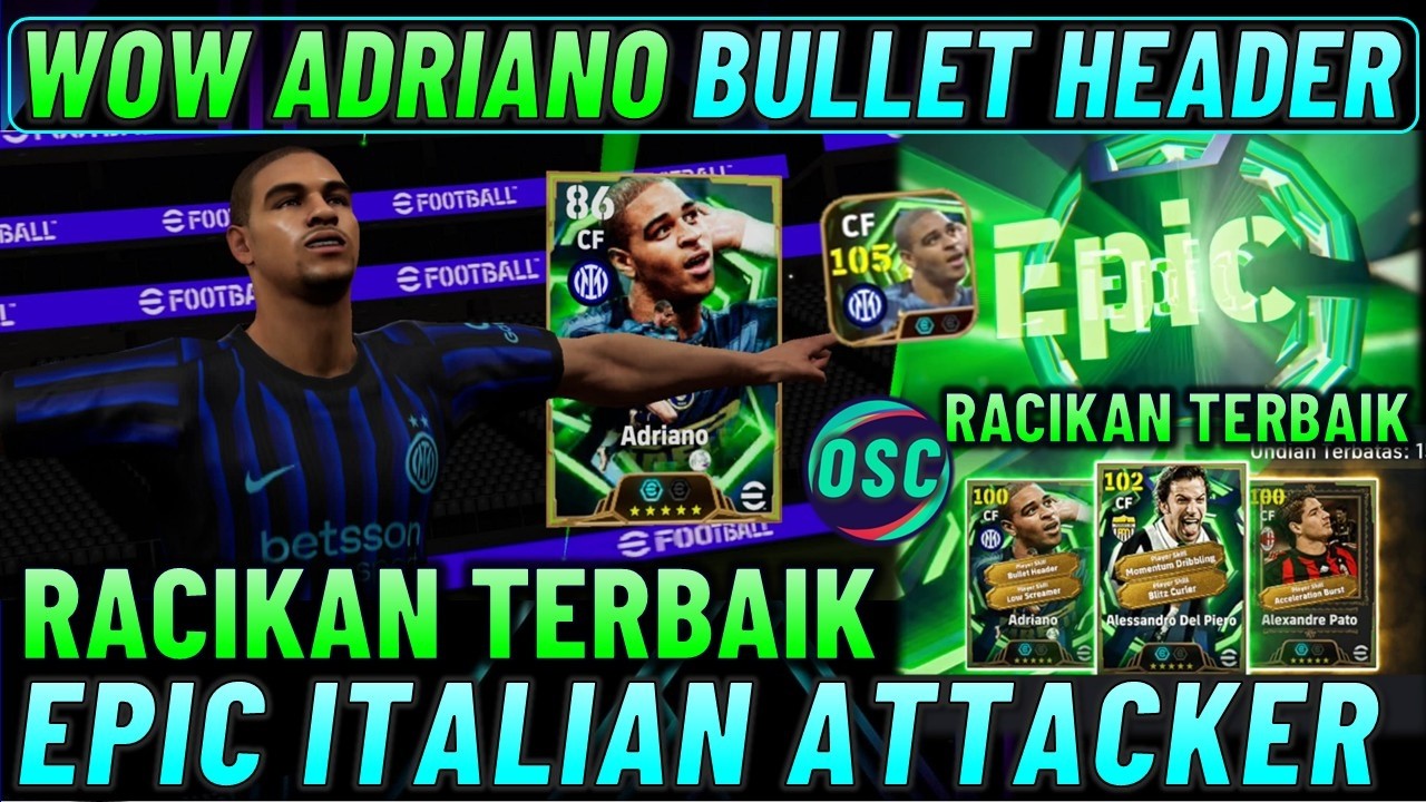 DEL PIERO BLITZ PEMBURU GOAL !! TRIK AJAIB DEL PIERO & RACIKAN TERBAIK ADRIANO ITALIAN ATTACKER.