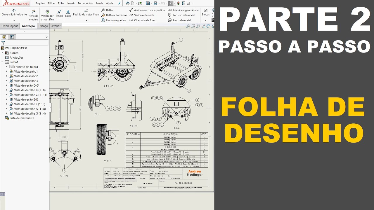 SOLIDWORKS | COMO CRIAR FOLHA DE DESENHO AUTOMATIZADA - (Parte 2)