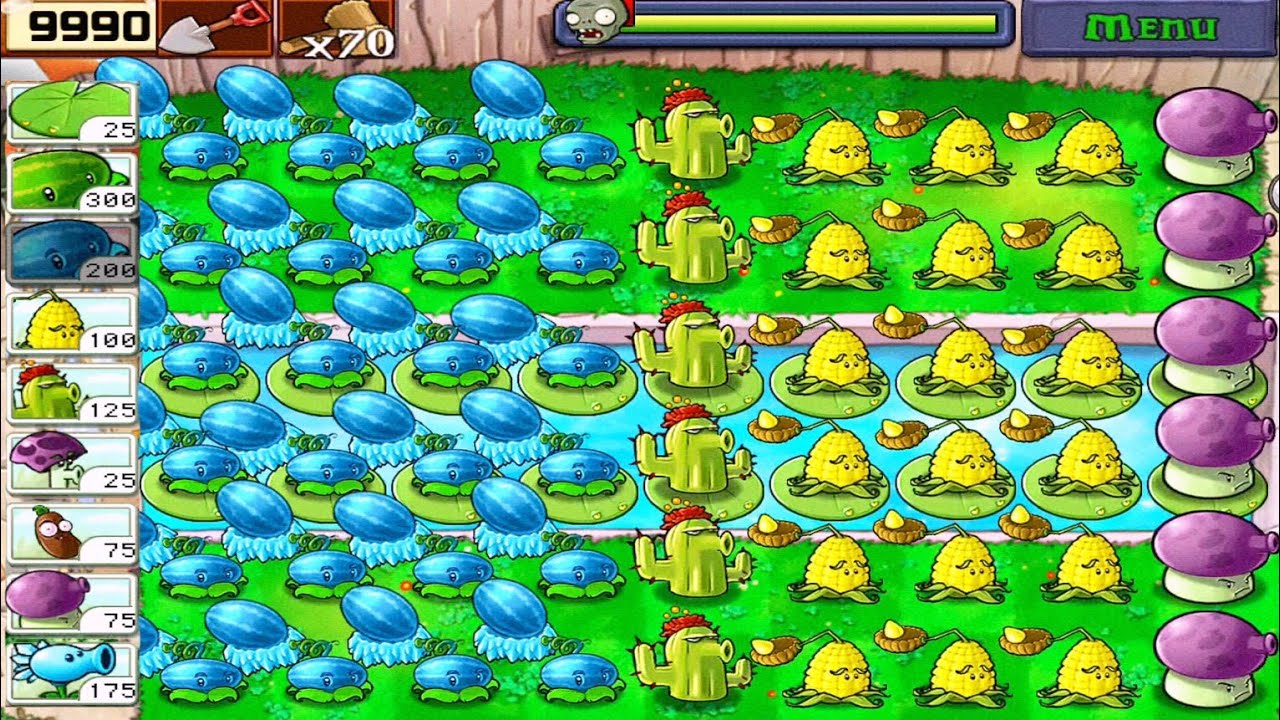 Plants vs Zombies || Winter Melon & Kernel Pult against All Out Zombies || Full Highlight HD [1080p]