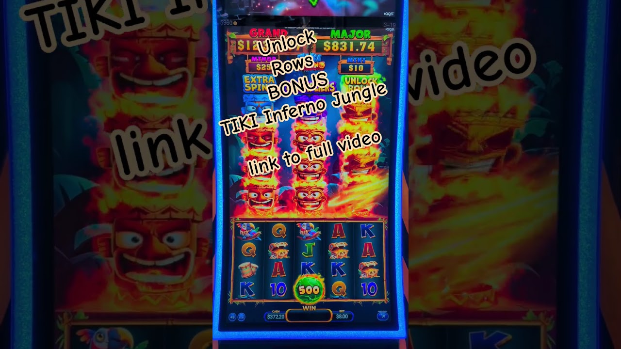 Tiki Inferno Jungle Unlock Rows BONUS link to full bonus video 