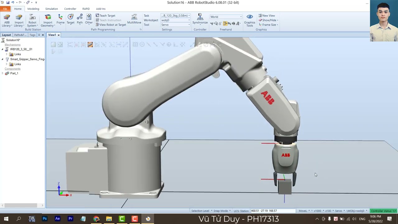 Lập trình robot ABB gắp vật