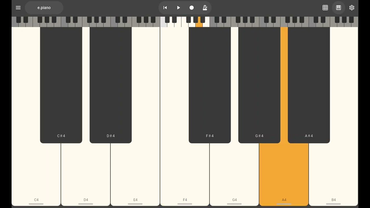 Trying to piano a part of Holy Forever