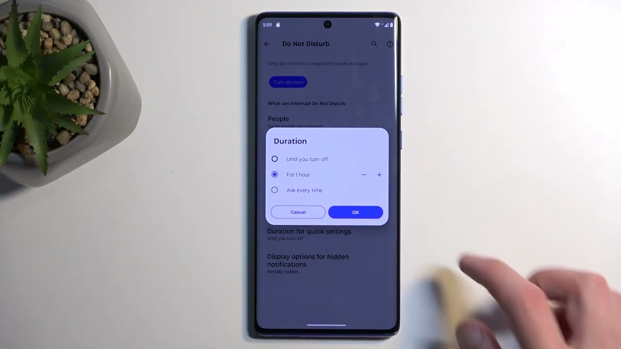 Как включить режим &laquo;Не беспокоить&raquo; на MOTOROLA Moto G85
