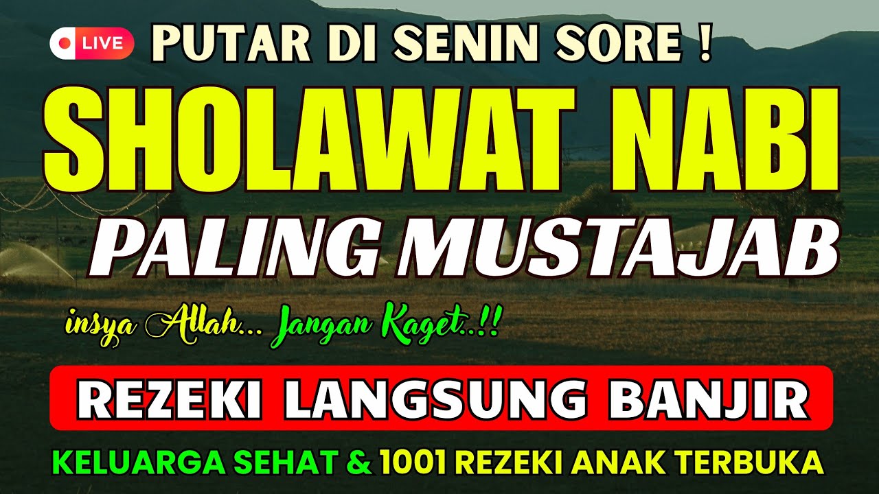 SHOLAWAT PENARIK REZEKI, Sholawat Penyejuk Hati, Sholawat Pembuka Pintu Rezeki,Sholawat Terbaru 2026